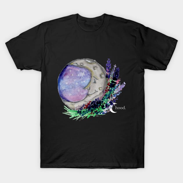 La Lune Watercolor T-Shirt by Dbaudrillier